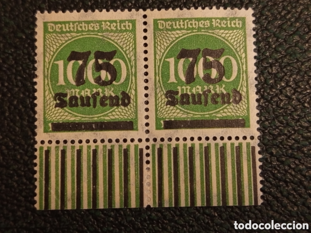 Sellos: Pareja Sellos Alemania 1923 Hiperinflaci&oacute;n Michel 277 MNH