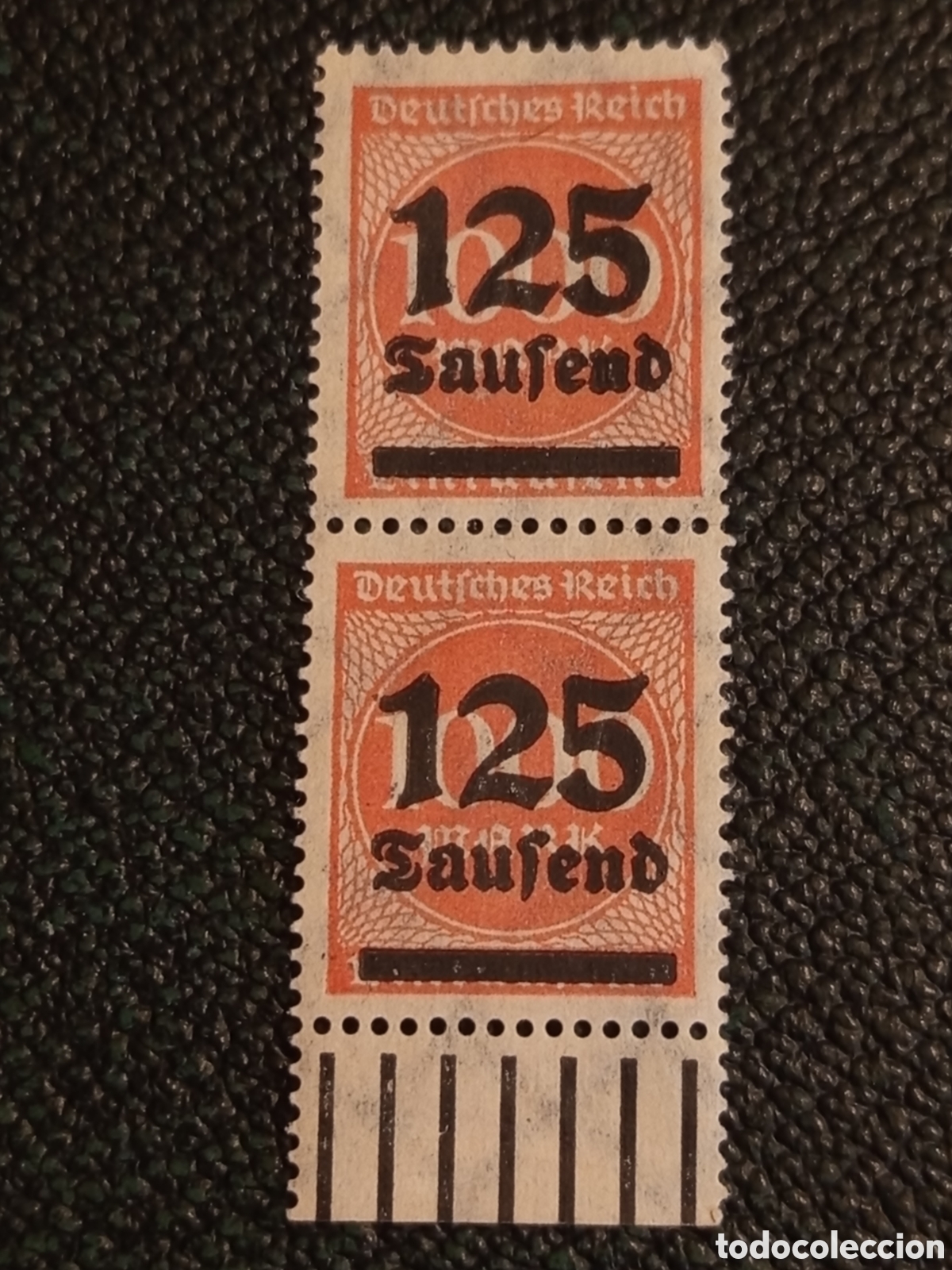 Sellos: Pareja Sellos Alemania 1923 Hiperinflaci&oacute;n Michel 291 MNH