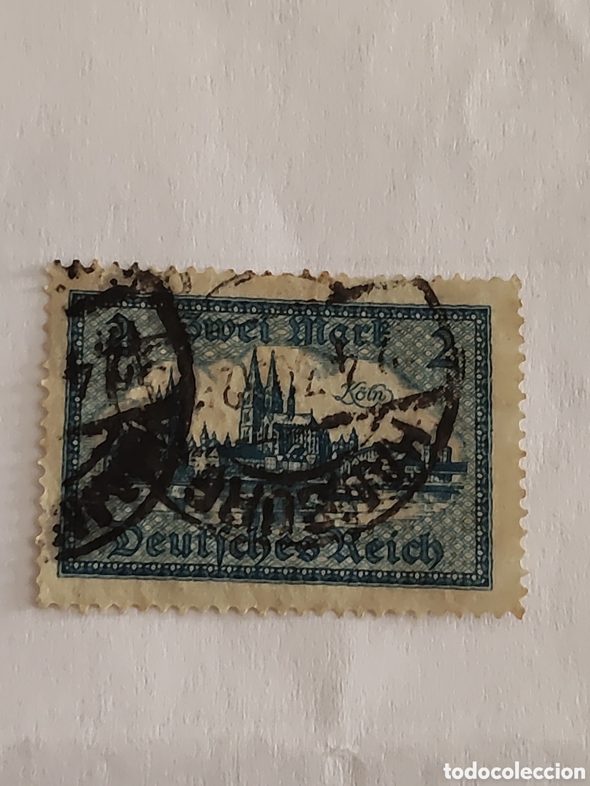 Sellos: Sello alem&aacute;n Deutches Reich Catedral de Colonia 1924 usado