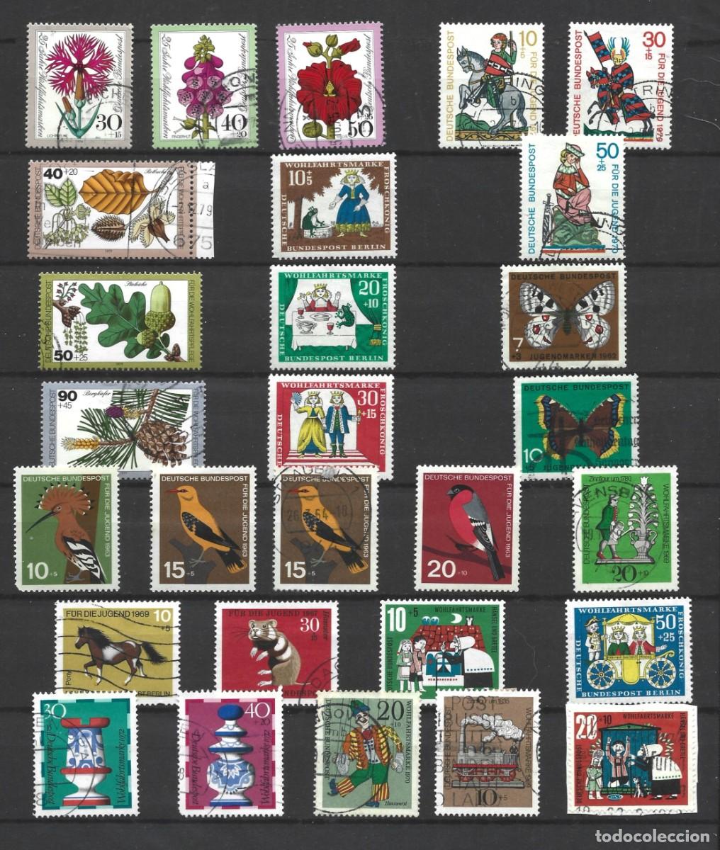Sellos: ALEMANIA - LOS A&Ntilde;OS 60 - 34 UNIDADES - VARIOS JUEGOS DE SELLOS DE BIENESTAR Y PARA LOS JOVENES - USO