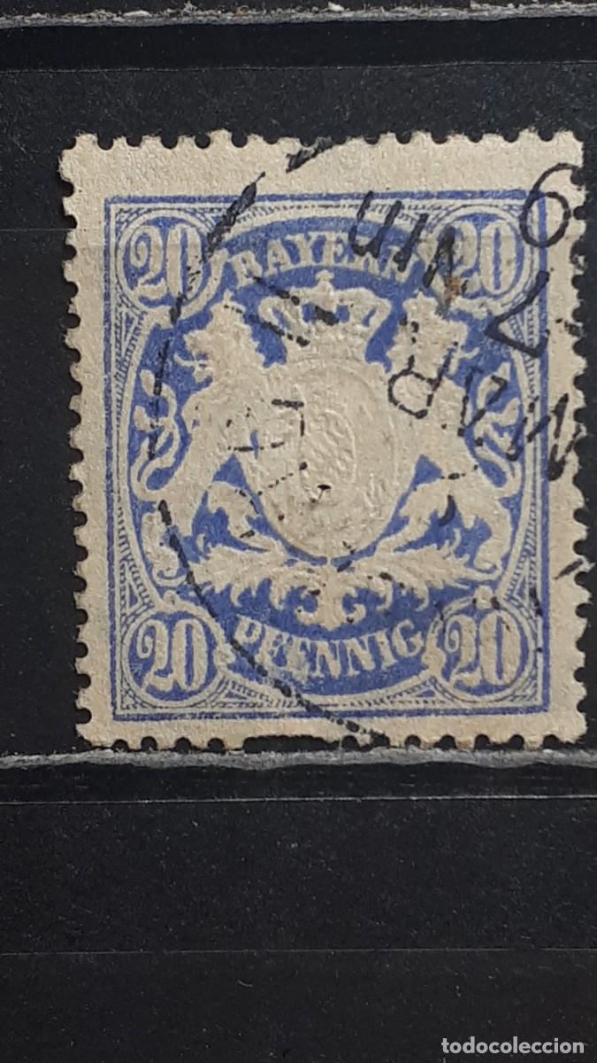 Sellos: BAVIERA . A&Ntilde;O 1888. &deg;. YVERT 64