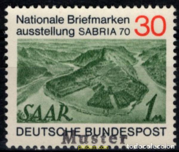 Sellos: 794044 MNH ALEMANIA FEDERAL 1970 EXPOSICION FILATELICA NACIONAL &rdquo;SABRIA 70&rdquo; DE SARREBRUCK