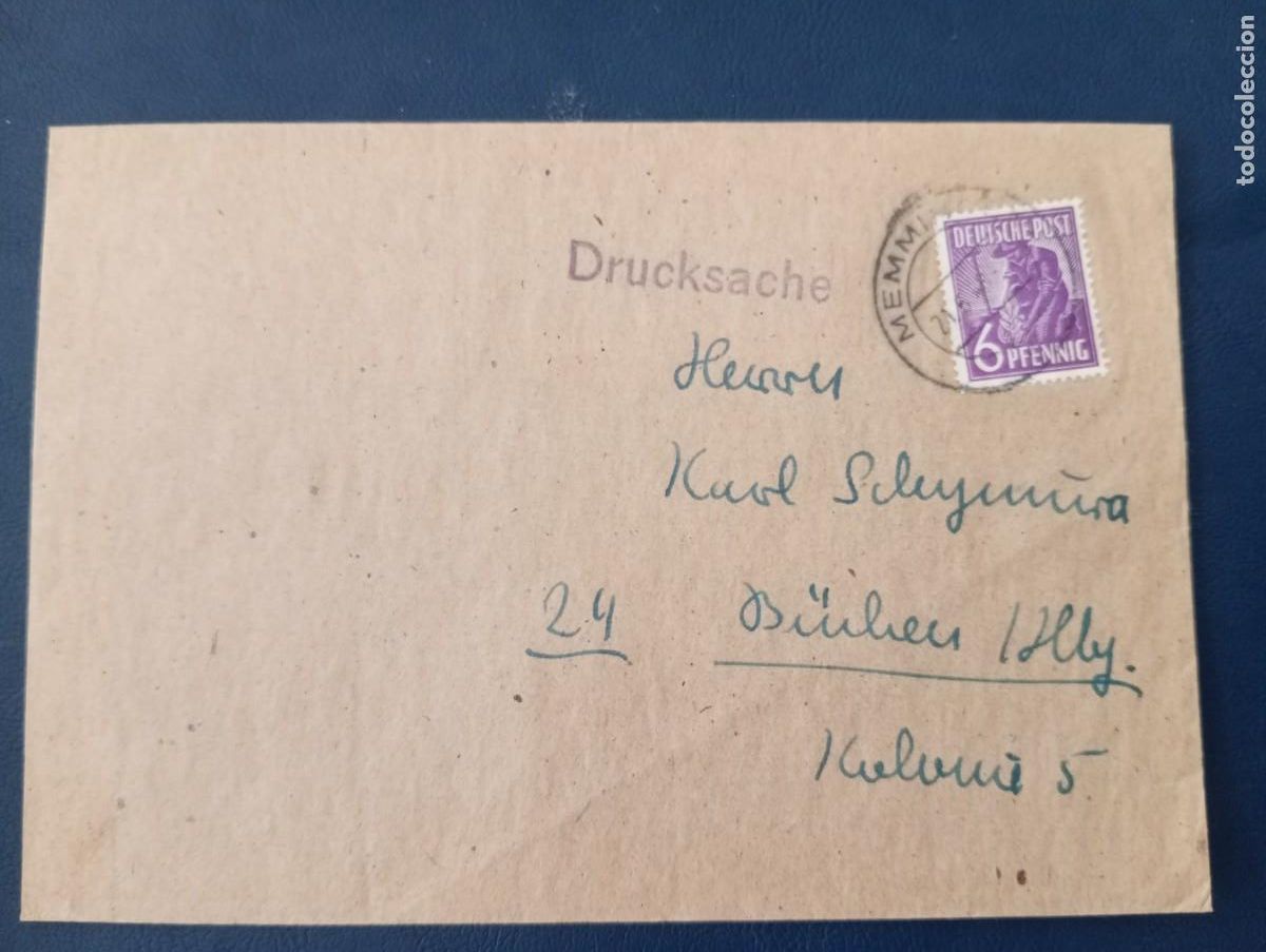 Sellos: ALEMANIA BIZONA, IMPRESO POSTAL