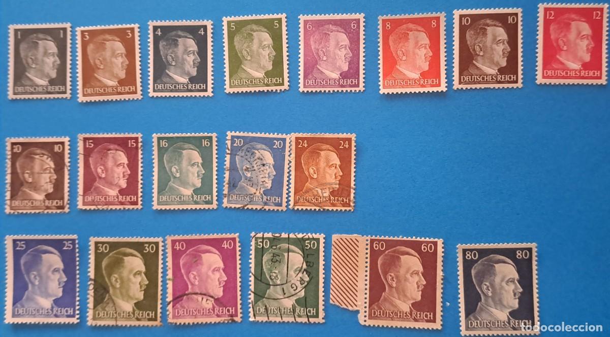 Sellos: Sellos Imperio Aleman 1941-42. Hitler