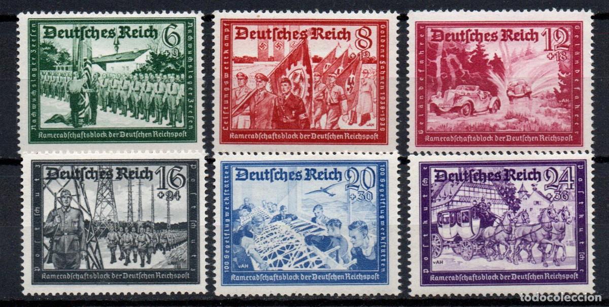 Sellos: EUDR ALEMANIA III REICH A&Ntilde;O 1941 YV 697/02*** FEDERACI&Oacute;N DE LOS CARTEROS ALEMANES CORREO PROFESIONES