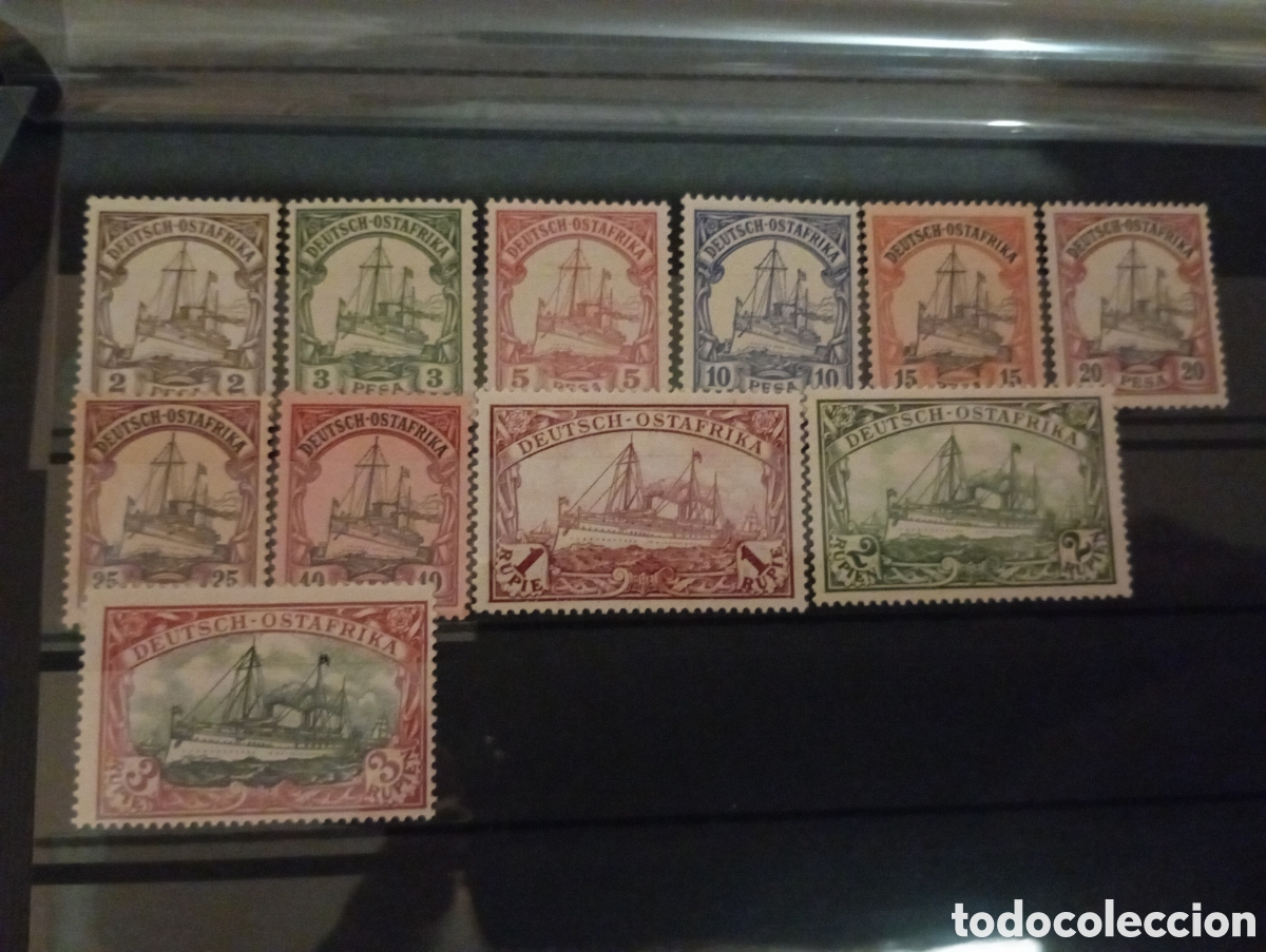 Sellos: &Aacute;frica del Oeste Alemana DOA 11/21 Valor cat&aacute;logo 230&euro; YVERT 30-40