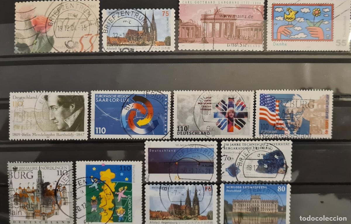 Francobolli: Lote de 14 sellos usados de Alemania