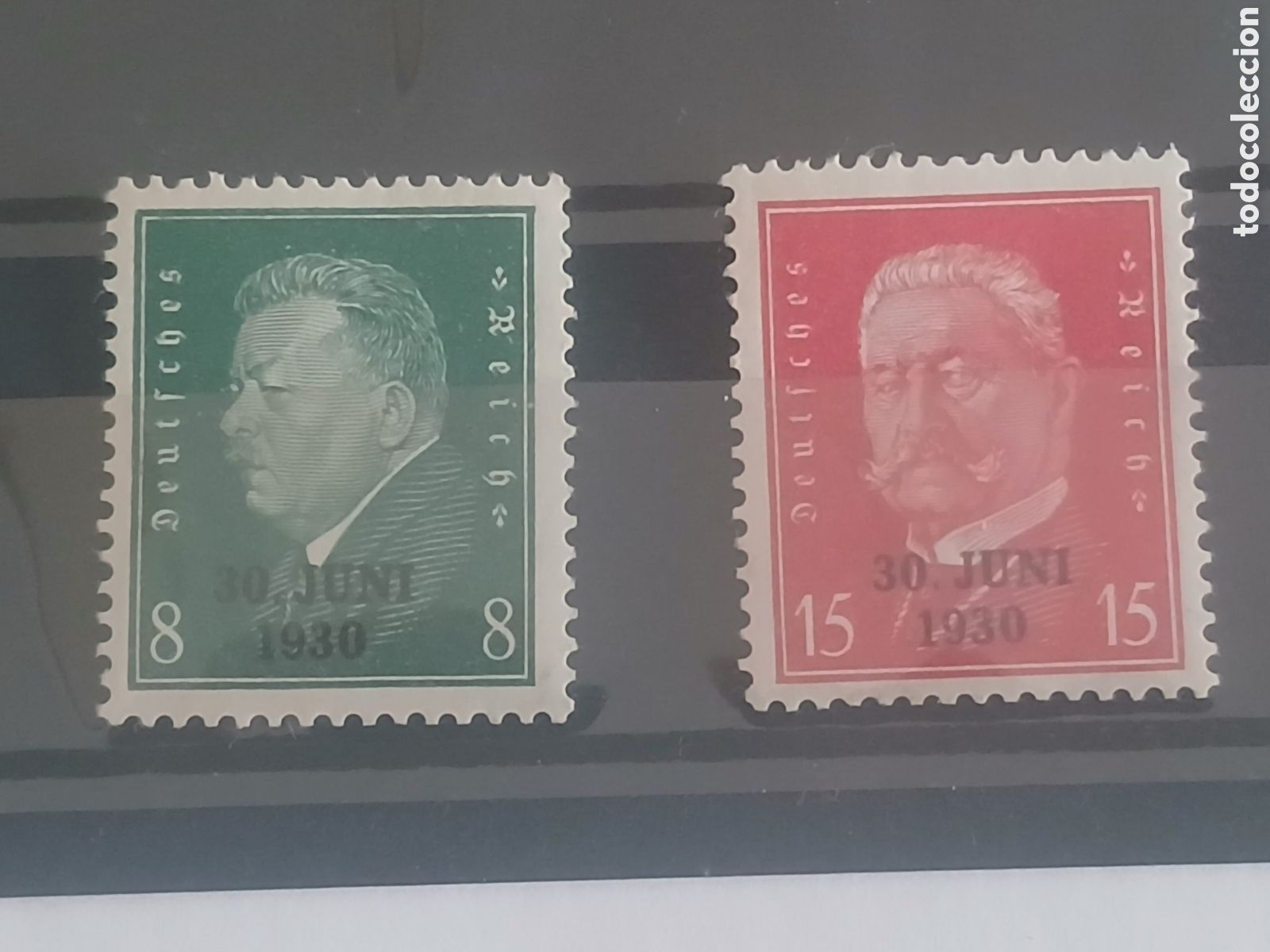 Sellos: ALEMANIA IMPERIO. YVERT 426A/426B**. A&Ntilde;O 1930. EVACUACI&Oacute;N DE RENANIA.
