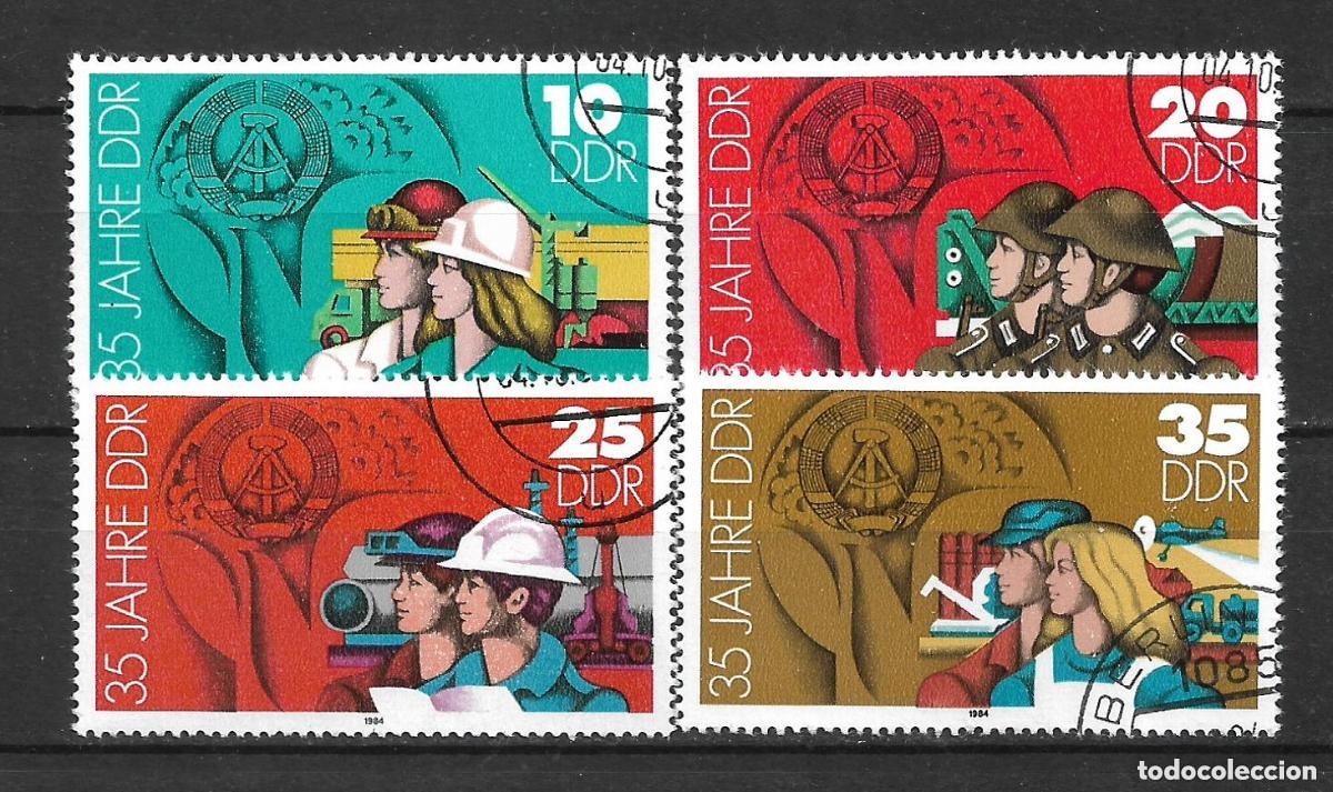 Sellos: alemania ddr 1984 michel 2898/2901 usado 2.50&euro;- 5/28
