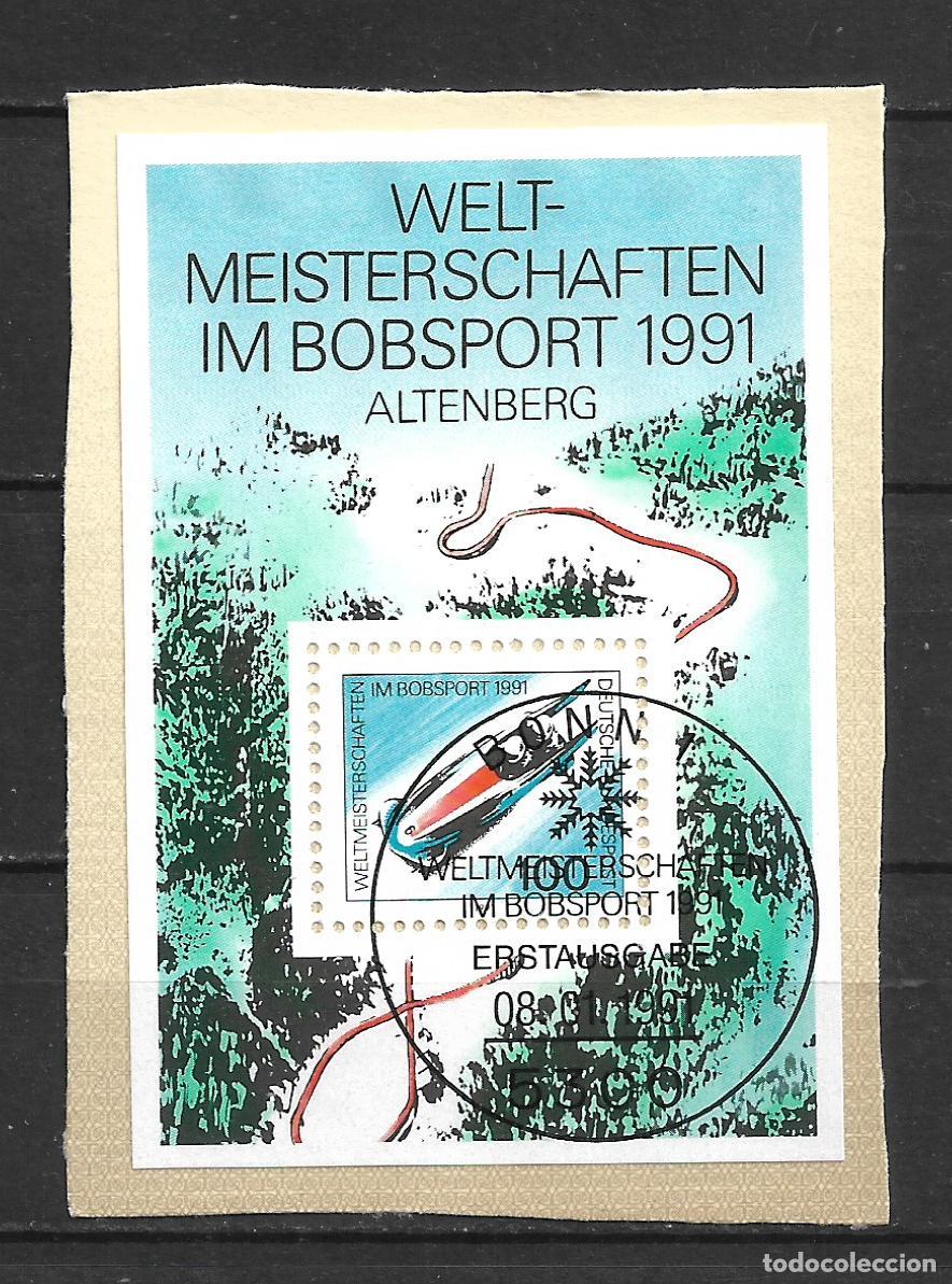 Sellos: alemania 1991 michel hoja bloque 23 usado - 24/3
