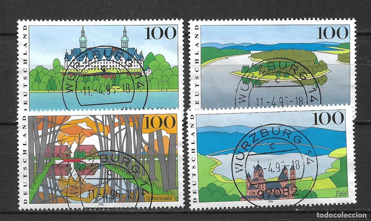Timbres: alemania 1996 michel 1849/1852 usado 3.80&euro;- 34/18