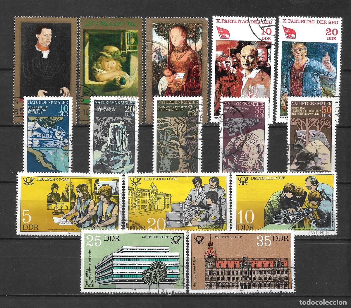 Timbres: alemania ddr lote 15 sellos usados - 7/1