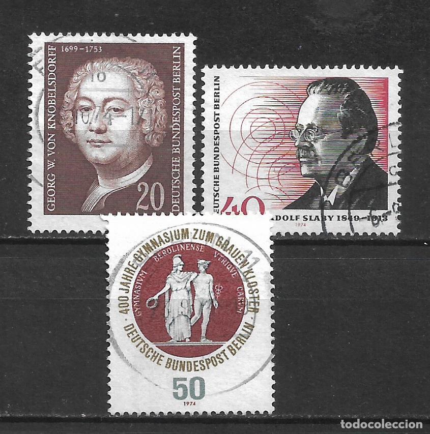 Timbres: alemania berlin 1974 lote 3 series completas usado - 7/4