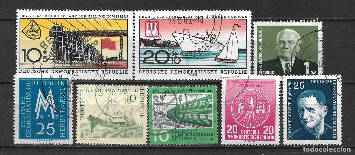 Timbres: alemania ddr lote 8 sellos usados - 15/17
