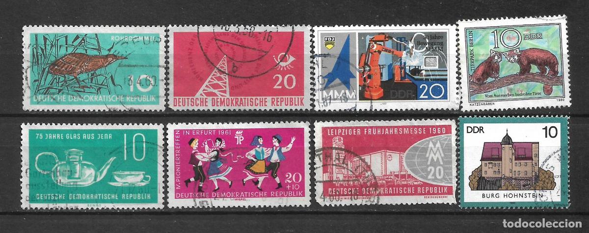 Briefmarken: alemania ddr lote 8 sellos usado - 33/48