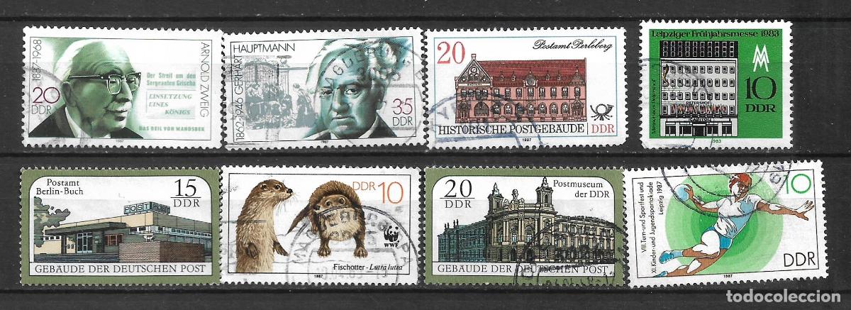 Briefmarken: alemania ddr lote 8 sellos usado - 33/48