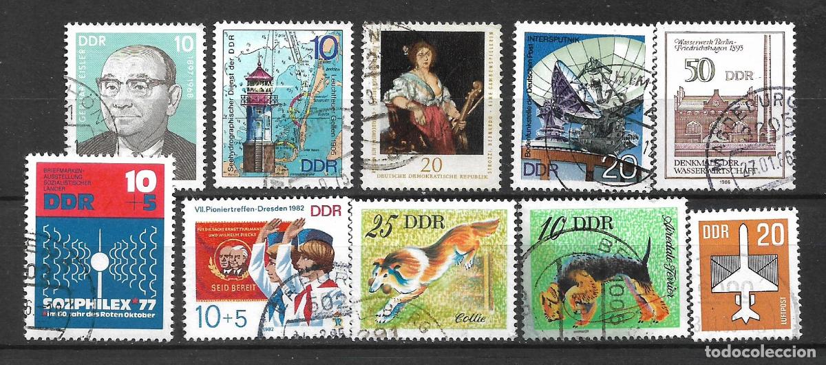 Sellos: alemania ddr lote 10 sellos usado - 33/49