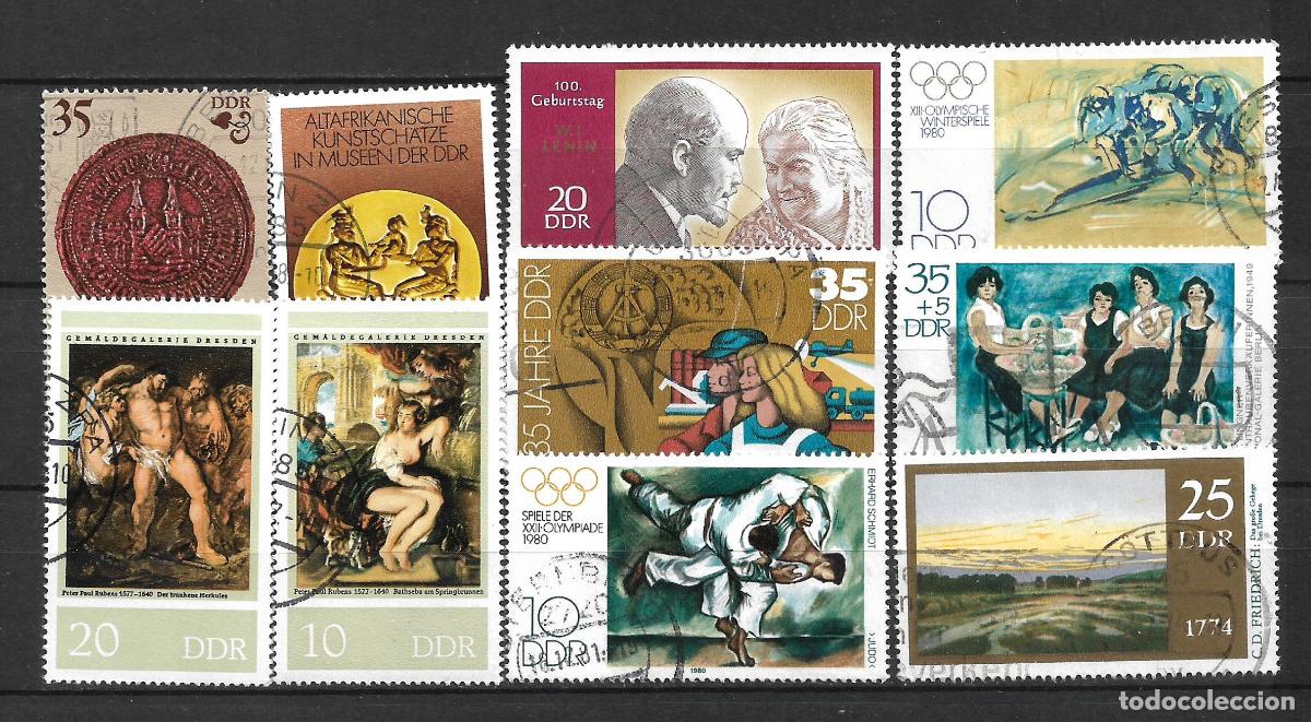 Sellos: alemania ddr lote 10 sellos usado - 33/49