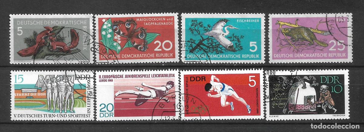 Sellos: alemania ddr lote 8 sellos usados - 9/30