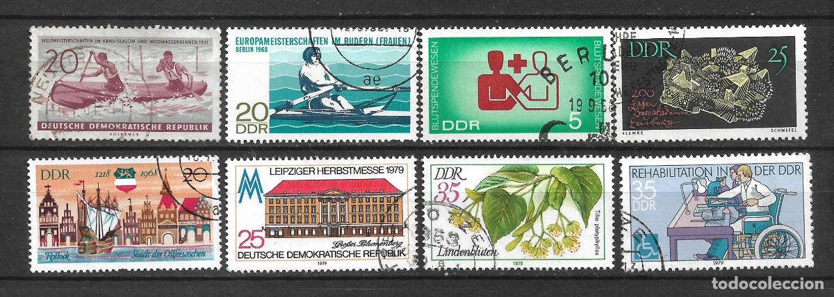 Sellos: alemania ddr lote 8 sellos usados - 9/30