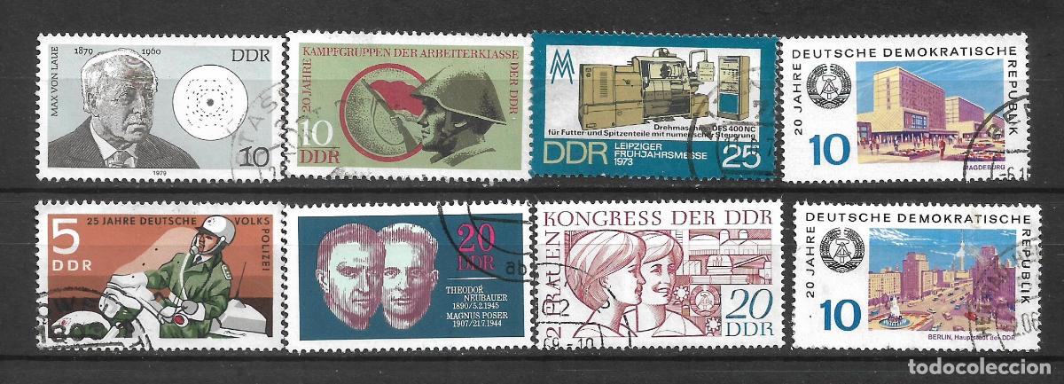Sellos: alemania ddr lote 8 sellos usados - 9/30