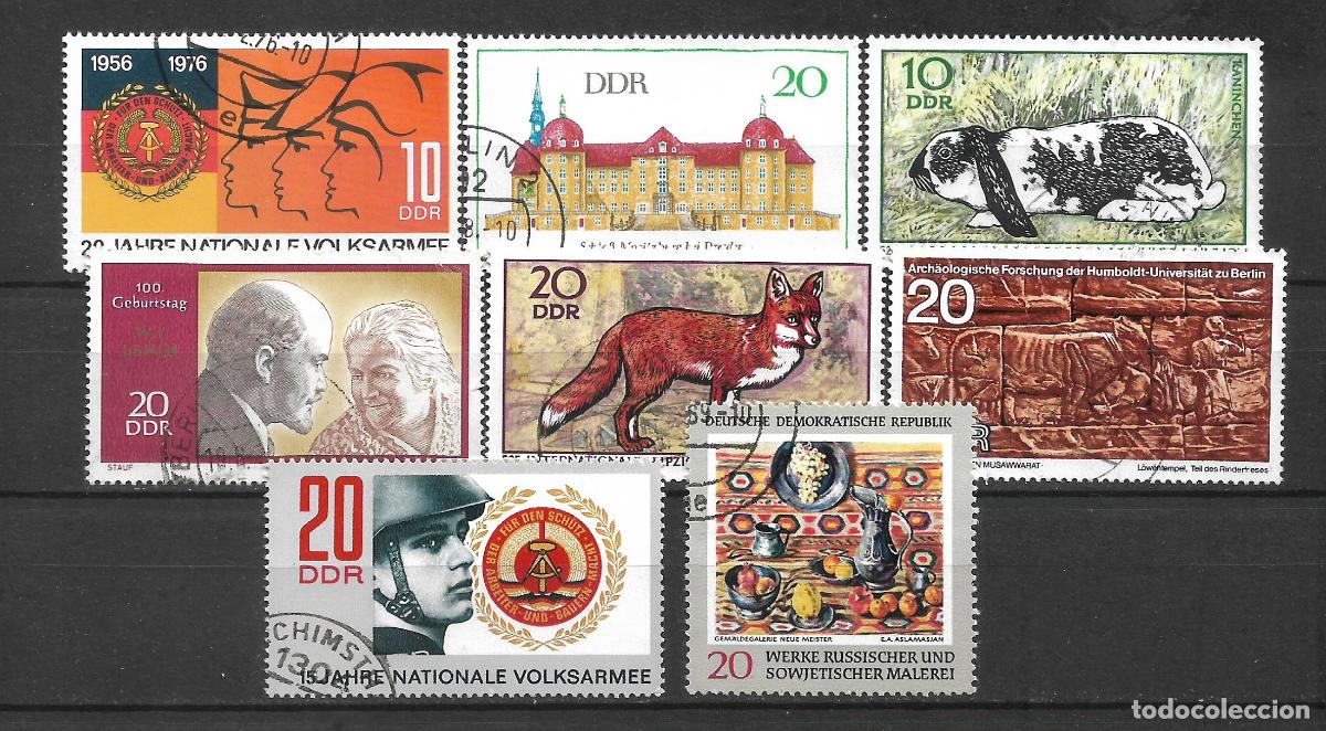 Sellos: alemania ddr lote 8 sellos usados - 9/31