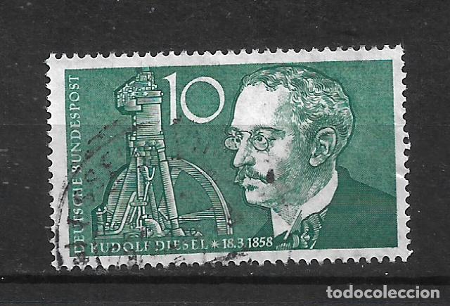 Sellos: alemania 1958 michel 284 usado - 34/10