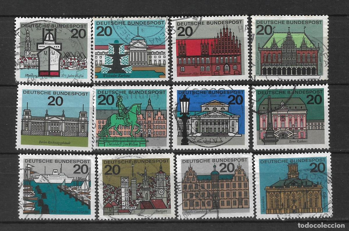 Sellos: alemania 1964 michel 416/427 usado - 34/11