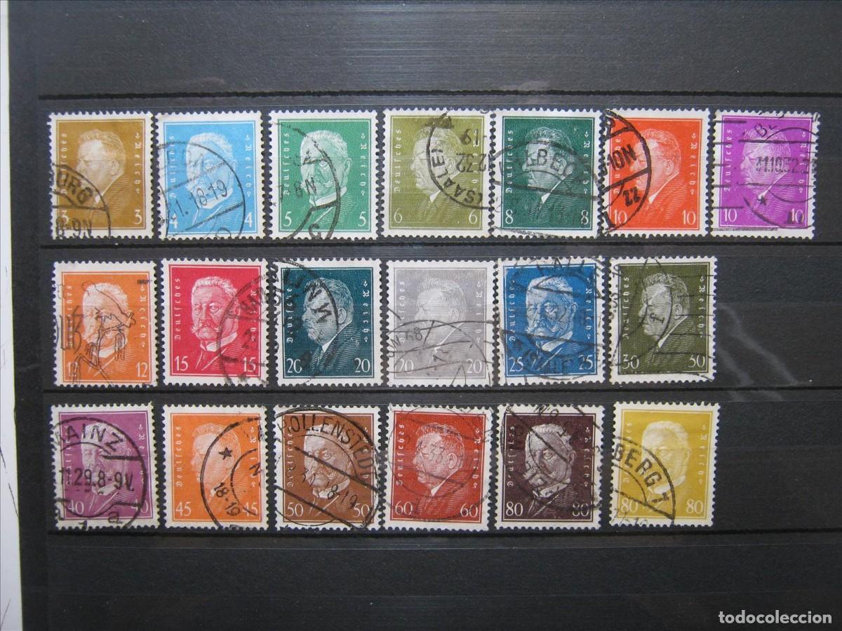 Stamps: ALEMANIA IMPERIO REICH 1928-32 SERIE YVERT 401/414 USADOS PERFECTOS.