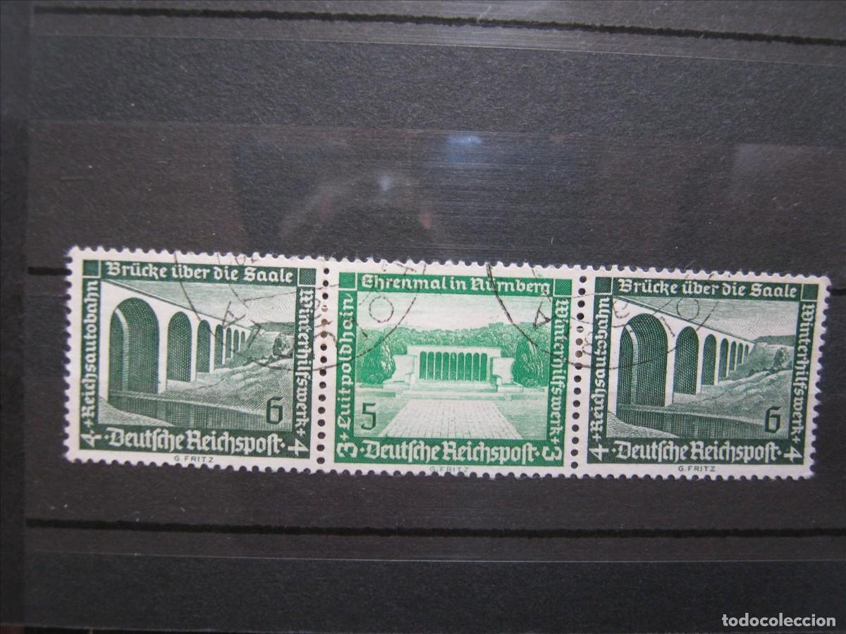 Stamps: ALEMANIA IMPERIO REICH COMBINACI&Oacute;N CARNET MICHEL W 122 USADOS PERFECTOS.