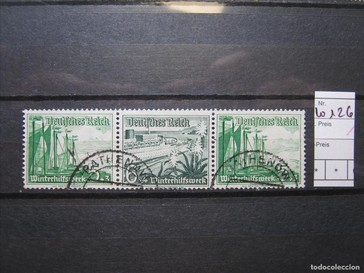 Stamps: ALEMANIA IMPERIO REICH COMBINACI&Oacute;N CARNET MICHEL W 126 USADOS PERFECTOS.