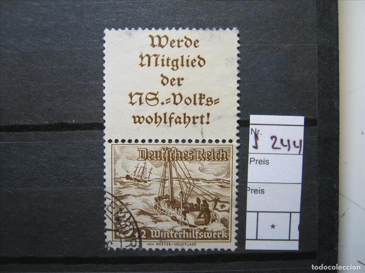 Stamps: ALEMANIA IMPERIO REICH COMBINACI&Oacute;N CARNET MICHEL S 244 USADOS PERFECTOS.