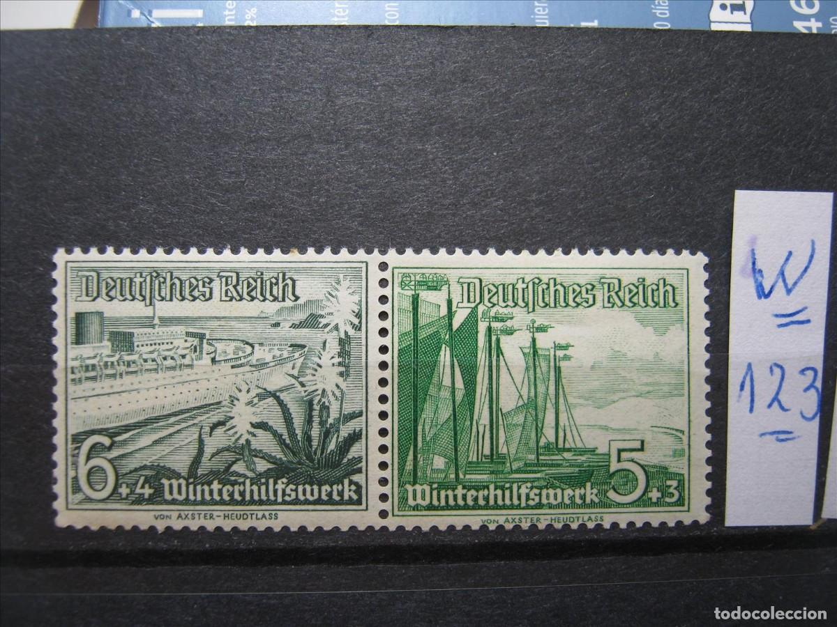 Sellos: ALEMANIA IMPERIO REICH COMBINACI&Oacute;N CARNET MICHEL W 123 MNH** LUJO.