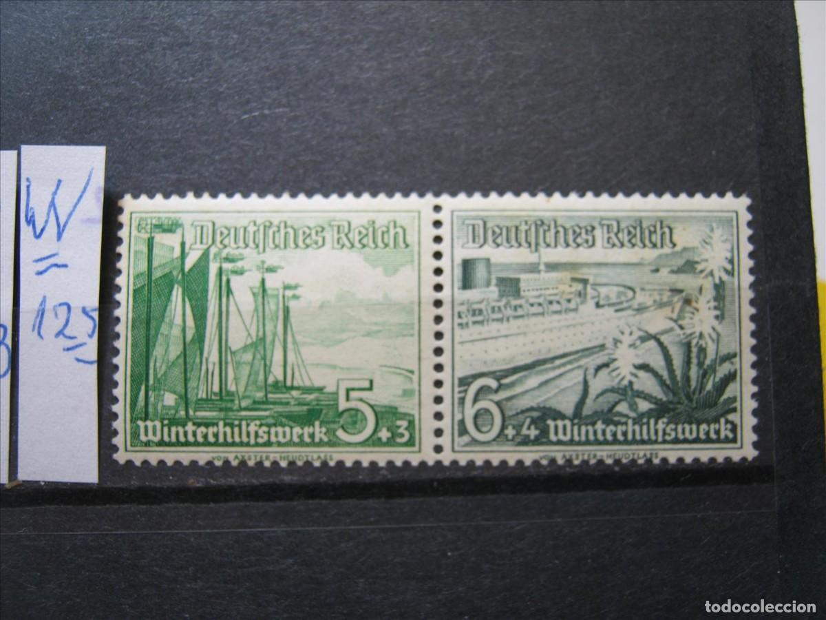 Sellos: ALEMANIA IMPERIO REICH COMBINACI&Oacute;N CARNET MICHEL W 125 MNH** LUJO.