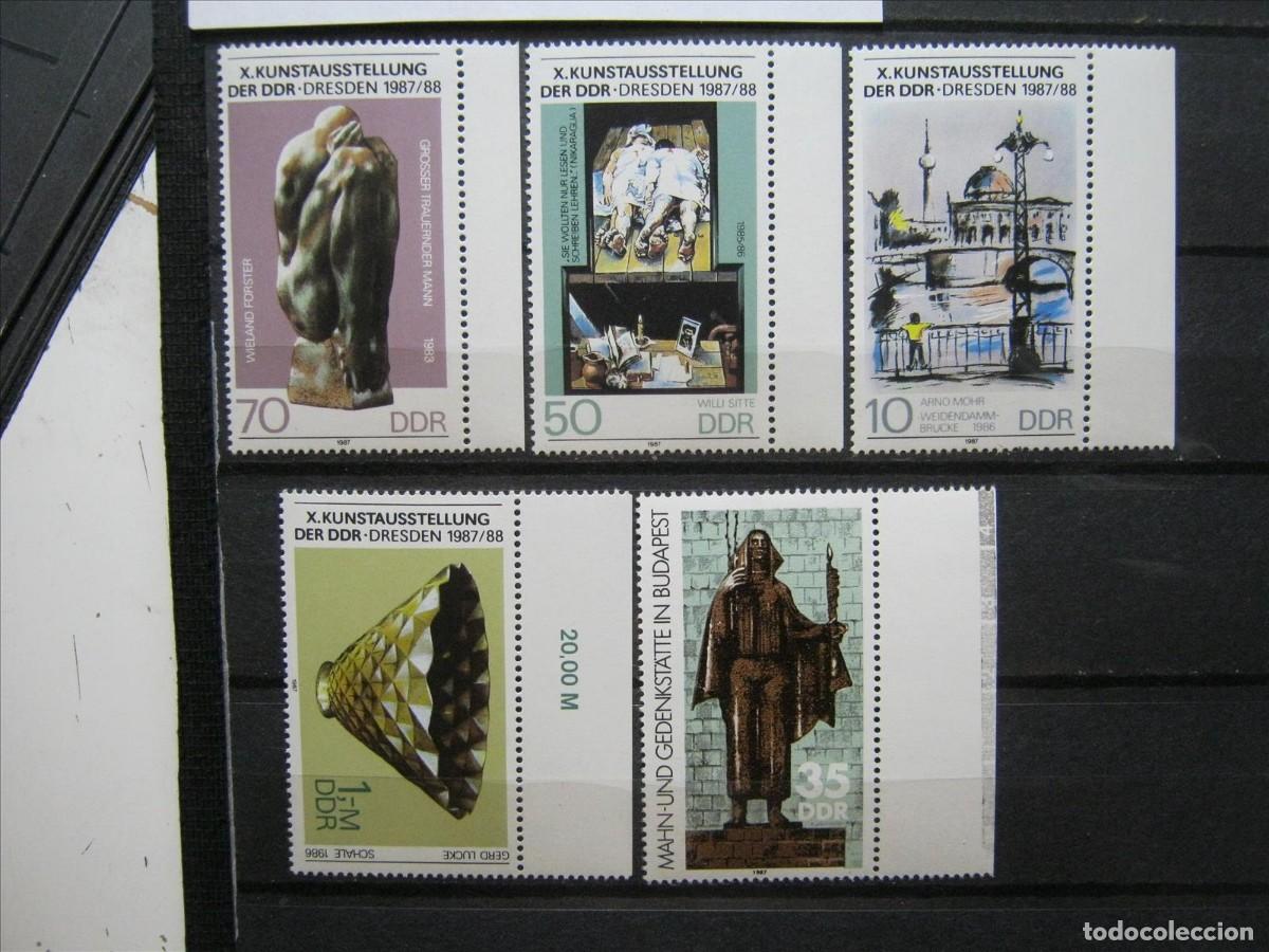 Sellos: DDR ALEMANIA ORIENTAL 1987 SERIE YVERT 2740/43 + 2739 MNH** SIN CHARNELA LUJO.