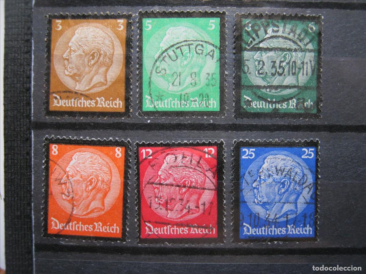 Sellos: ALEMANIA IMPERIO REICH 1934 SERIE YVERT 503/508 USADOS PERFECTOS.