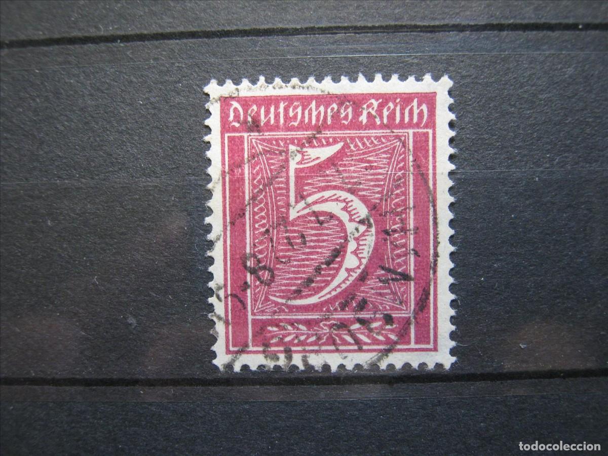 Sellos: ALEMANIA IMPERIO REICH 1921 MICHEL 177 USADO MATASELLOS FALSO PARA COMPLETAR.
