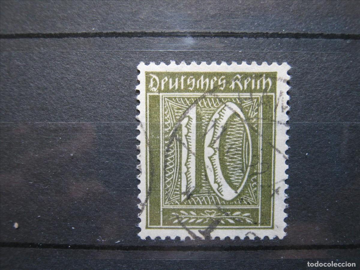 Sellos: ALEMANIA IMPERIO REICH 1921 MICHEL 178 USADO MATASELLOS FALSO PARA COMPLETAR.
