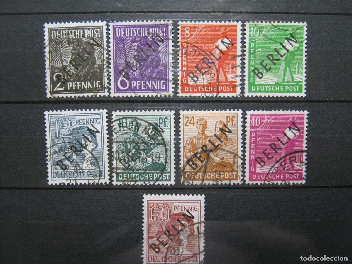 Timbres: BERL&Iacute;N 1948 LOTE USADO PERFECTOS.
