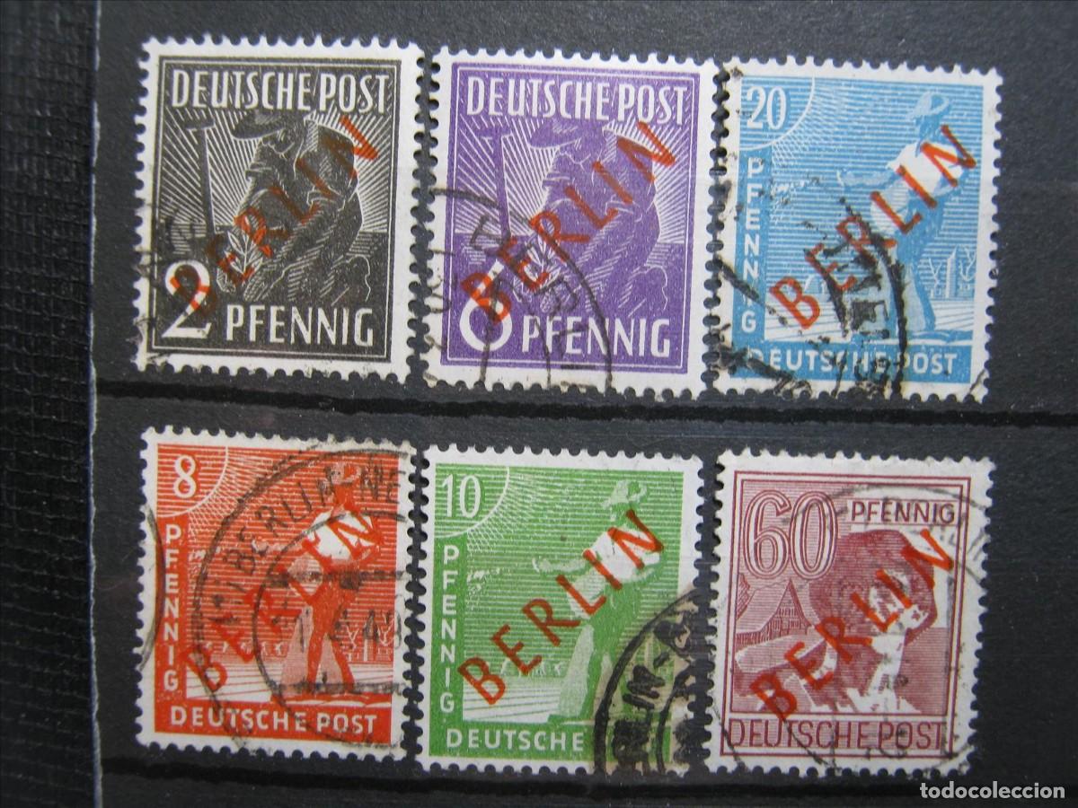 Timbres: BERL&Iacute;N 1948 LOTE USADO PERFECTOS.
