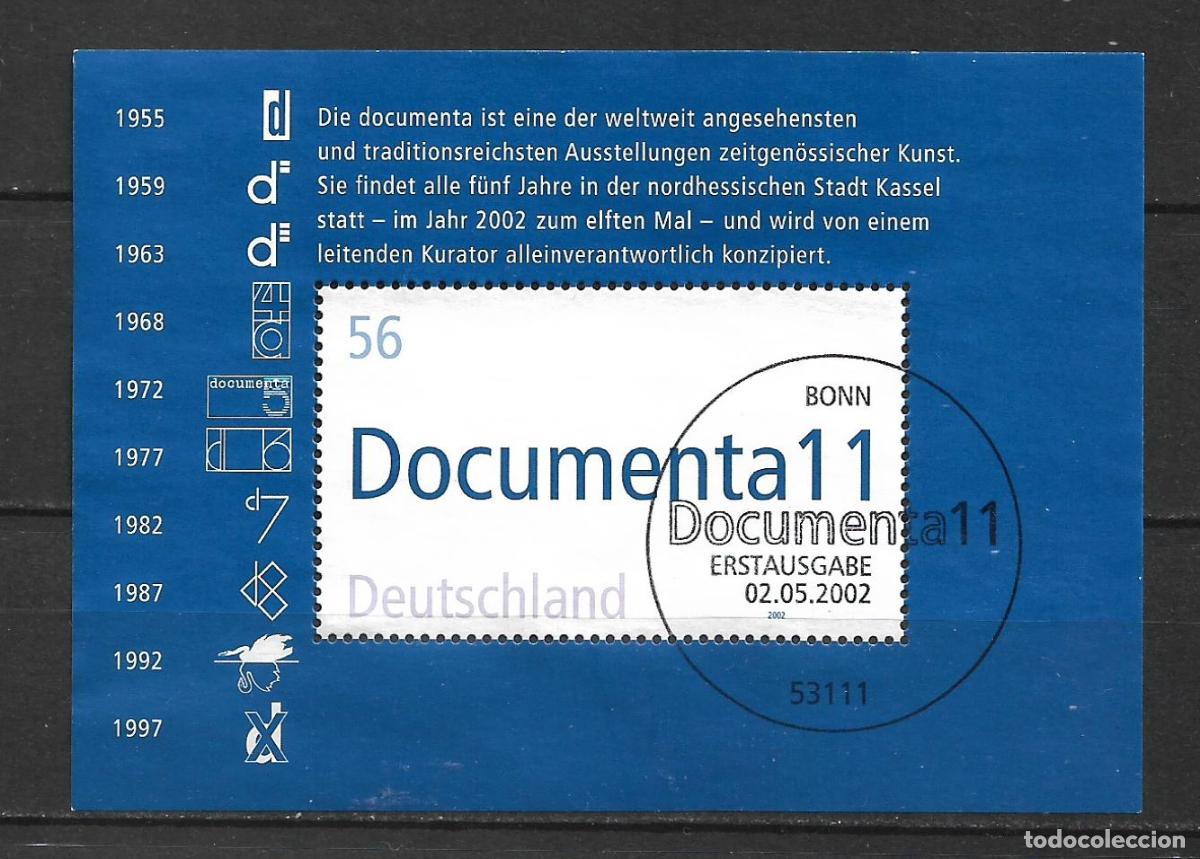 Sellos: alemania 2002 michel hoja bloque 58 usado - 28/21