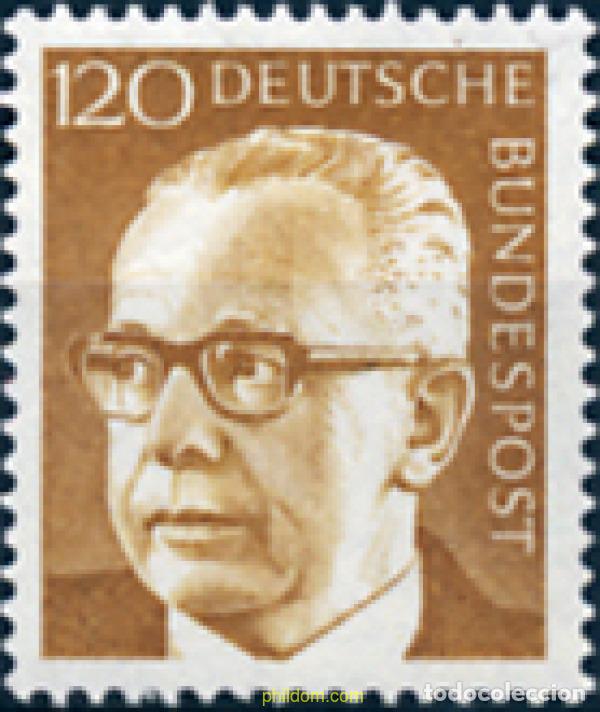 Sellos: 794261 MNH ALEMANIA FEDERAL 1971 PRESIDENTE GUSTAV HEINEMANN