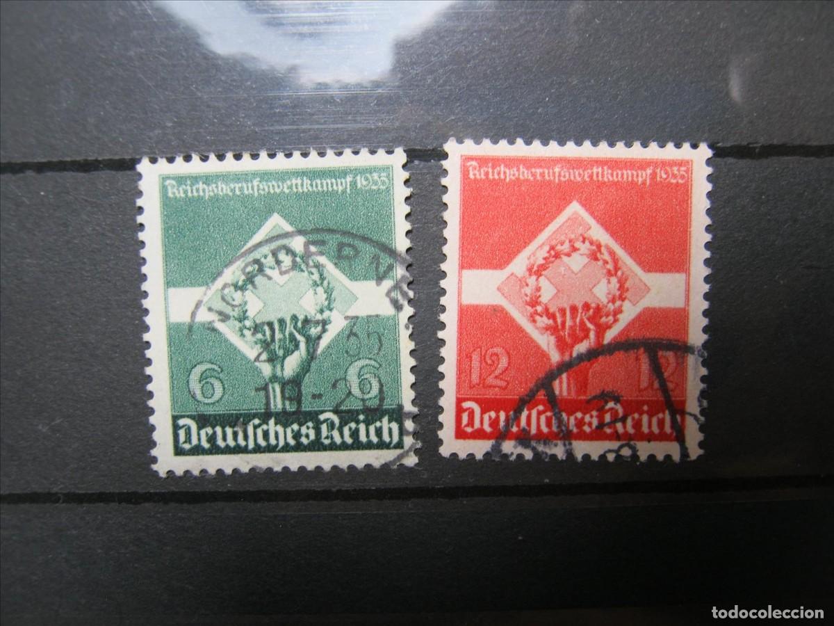 Timbres: ALEMANIA IMPERIO REICH 1935 SERIE YVERT 530/531 USADOS PERFECTOS.