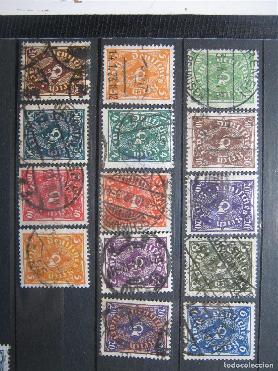 Timbres: ALEMANIA IMPERIO REICH 1922 SERIES MICHEL 205/209 Y 224/232 USADOS PERFECTOS.