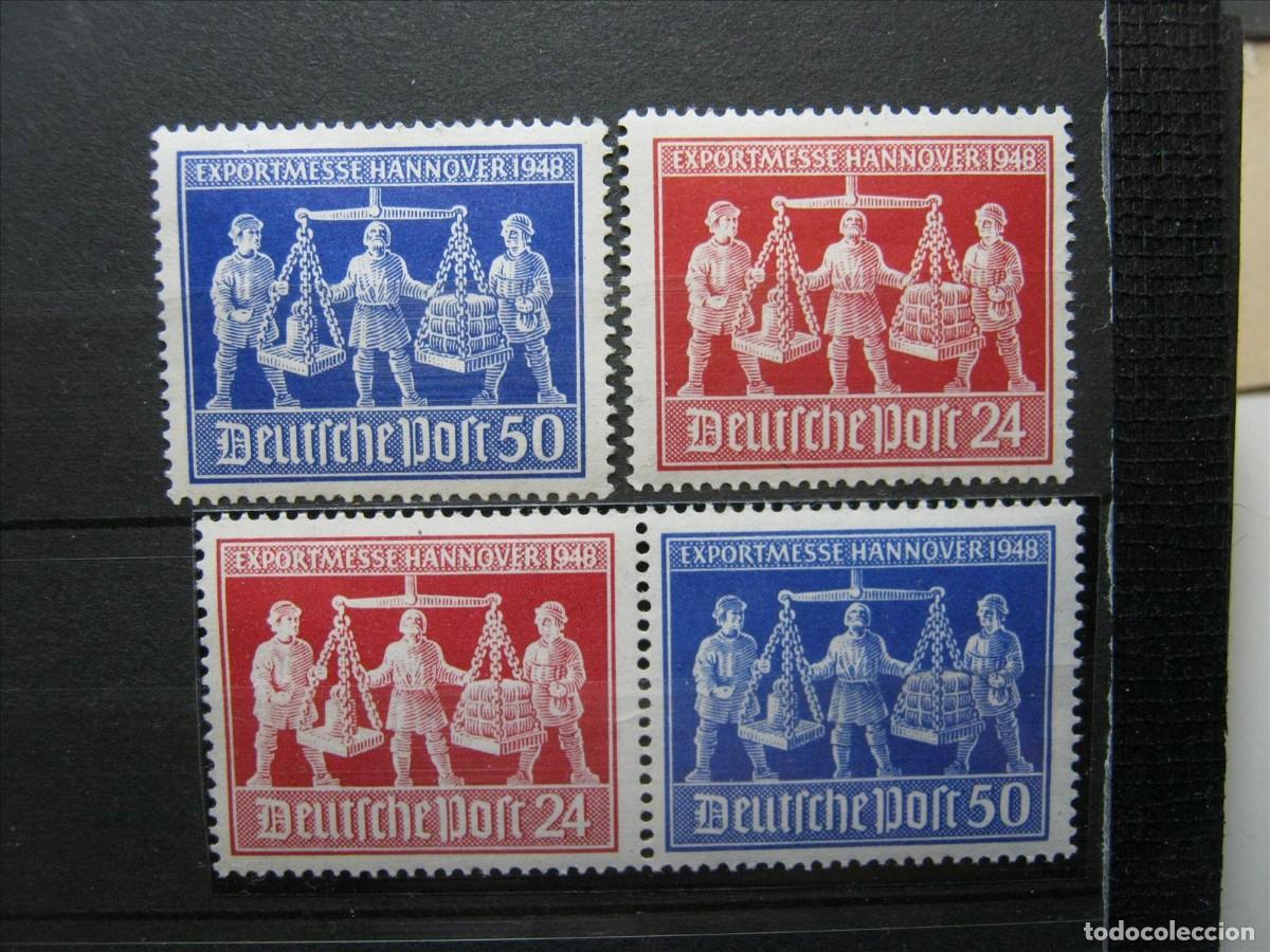 Timbres: ALEMANIA OCUPACI&Oacute;N INTERALIADA 1948 SERIE YVERT 57/58 + PAREJA MNH** LUJO.