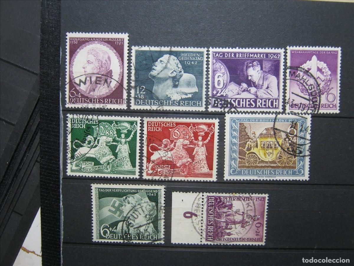 Timbres: ALEMANIA IMPERIO REICH LOTE 1942 Y 1943 USADOS PERFECTOS.