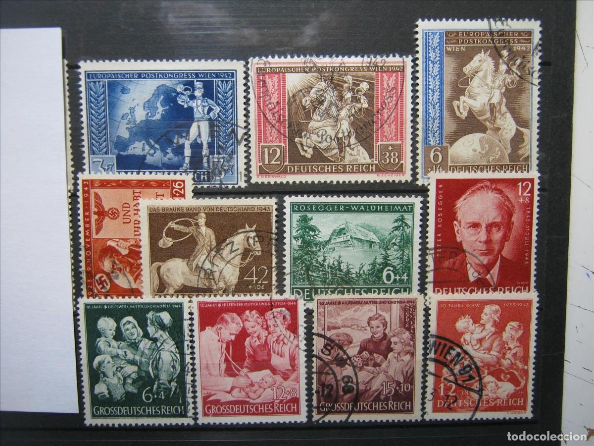 Timbres: ALEMANIA IMPERIO REICH LOTE 1943 Y 1944 USADOS PERFECTOS.