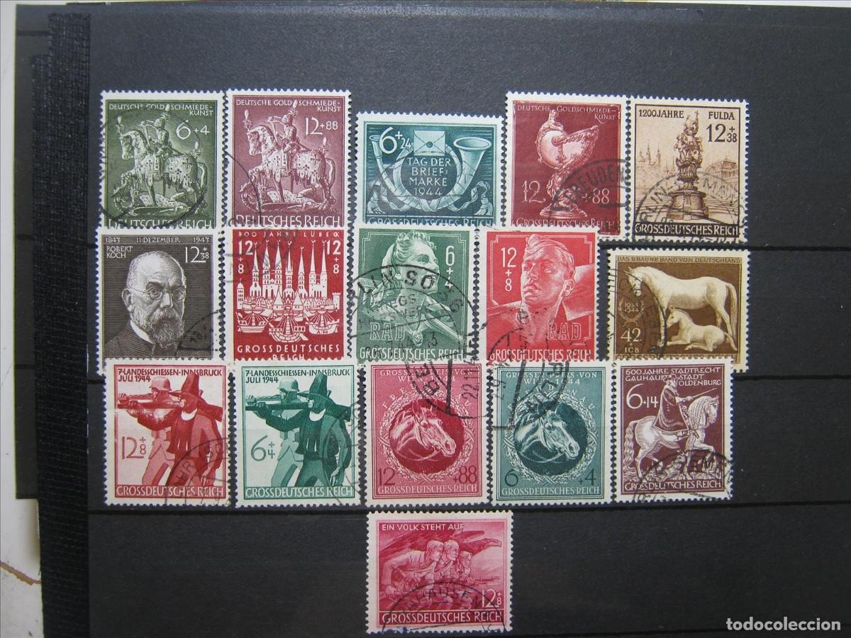 Timbres: ALEMANIA IMPERIO REICH LOTE 1944 Y 1945 USADOS PERFECTOS.