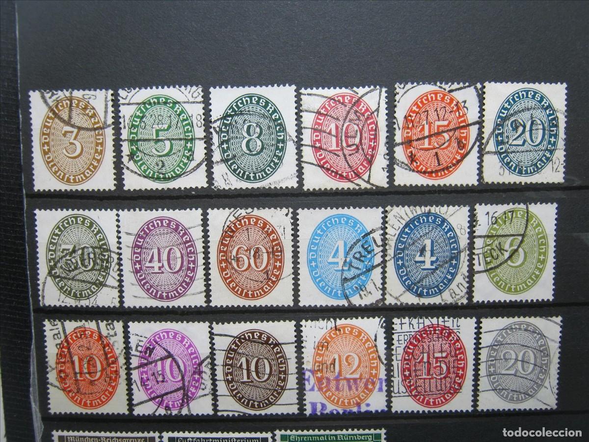 Briefmarken: ALEMANIA IMPERIO REICH SERVICIO 1927-28 SERIE YVERT 77/85 Y 86/92 USADOS PERFECTOS.