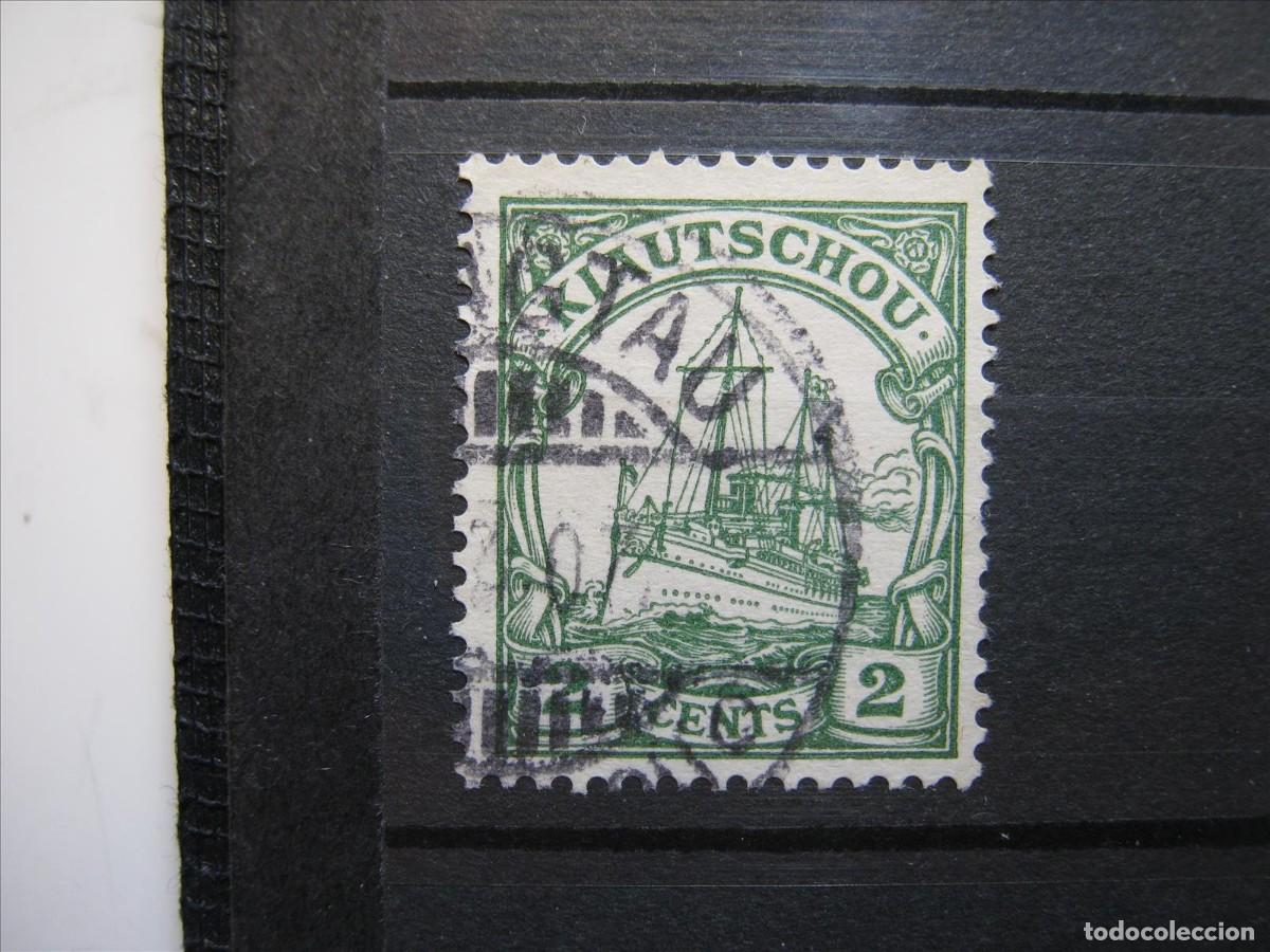Sellos: ALEMANIA COLONIA KIAUTSCHOU 1905 YVERT 15 USADO PERFECTO.